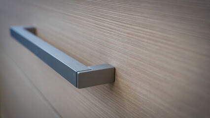 close-up of the texture and part of the cabinet with handles