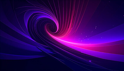 Swirling Tunnel of Neon Pink and Purple Light with Subtle Sparkles abstract vortex