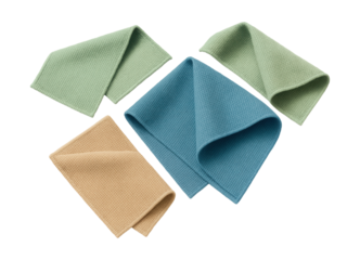 Eco-friendly microfiber cloths for sustainable cleaning in green homes.