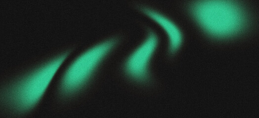 Abstract modern grainy glowing green black gradient background texture dark smooth wallpaper poster banner cover art