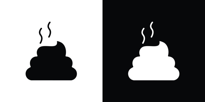 Dung icons vector silhouette design. Vector flat graphic design illustration.