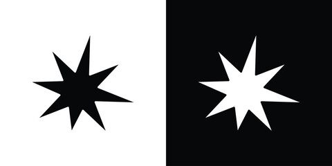 Explosion icons vector silhouette design. Vector flat graphic design illustration. © Cristiane