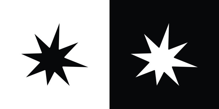 Explosion icons vector silhouette design. Vector flat graphic design illustration.