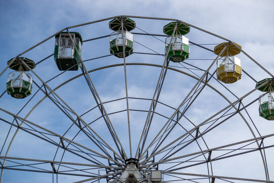 ferris wheel on a blue sky