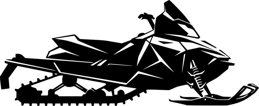 snowmobile vector illustration isolated on white background

