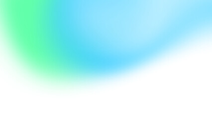 Abstract gradient green blue glowing retro shape element