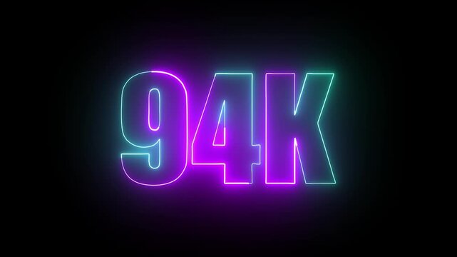 94k energetic neon line animation streaming across a deep black canvas with vibrant glowing streaks creating smooth radiant highlights.