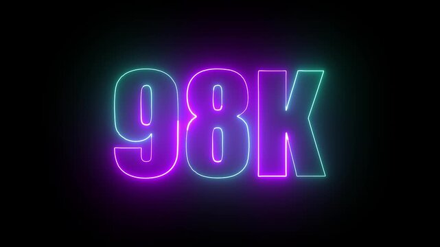 98k energetic glowing neon line animation streaming across a dark black canvas with flowing streaks and smooth radiant light highlights.