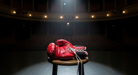 Colorful puzzle piece boxing glove symbolizing autism awareness and strength against challenges