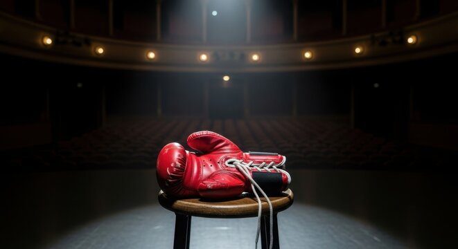 Colorful puzzle piece boxing glove symbolizing autism awareness and strength against challenges