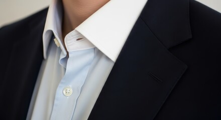 Man in a formal suit and shirt