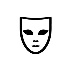 Ornate Festival Tribal Mask Vector Illustration