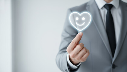 Positive business emotion display office digital image professional environment close-up happiness concept