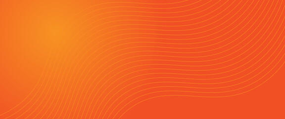 Vector abstract background with dynamic orange waves, lines and particles. vector