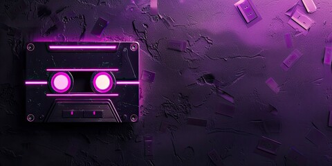 Retro vibes on a moody tuesday night with a vintage cassette and scattered memories