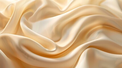 Luxurious flowing fabric with soft folds and gentle light