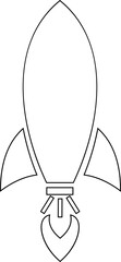 Rocket Icon Vector represents innovation, exploration, progress, and futuristic technology in a clean, design. This premium making for business startups, space, digital growth, and creative branding.