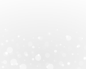 White glowing bokeh particles with sparkling dust overlay. Floating lights create dreamy winter holiday mood. Perfect PNG for Christmas cards, banners, and designs.