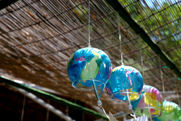 カラフルな風鈴