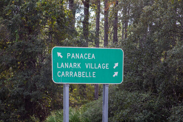 Panacea, Florida road sign 