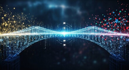 Digital Bridge Connecting Two Worlds of Light and Data.