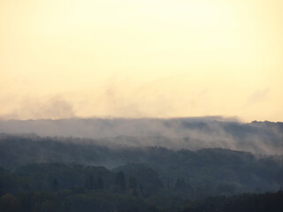 Huge forest atosphere French phenomenom