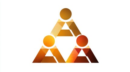 3d people icon of a business team holding hands for family social teamwork unity concept