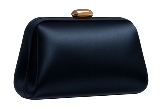 Chic satin clutch, perfect for holding essentials at a dinner party.