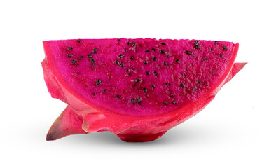 dragon fruit isolated on transparent png (Image from camera)