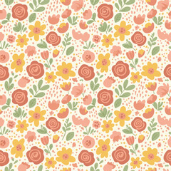 seamless pattern with flowers