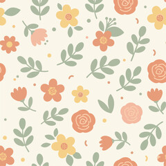 seamless pattern with flowers