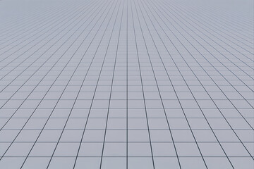 Infinite grid lines receding into distance perspective