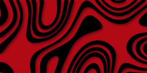 Abstract red and black seamless swirl pattern vector illustration.  artistic, vintage, retro, style, curl, decor, color, tribal, floral, circle, decoration