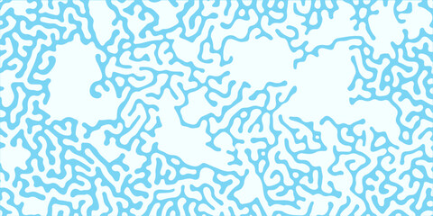 Abstract blue water background with seamless wave pattern texture, a vector illustration and textile print design. blue floral waves,  water lines, and geometric swirl textile fabric decoration