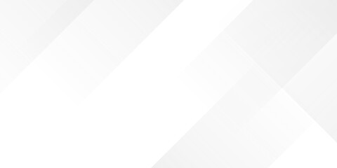 White abstract background with line pattern, banner design. Vector 16:9