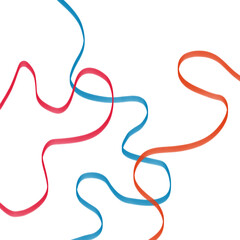 colorful wavy ribbon lines png abstract swirl curved strokes transparent decorative design