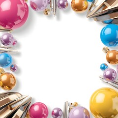 Metallic Ornament Festive Frame