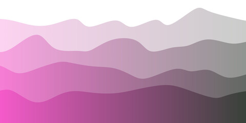 Layered sea waves landscape background illustration with gradient colors and an aesthetic beach vector design