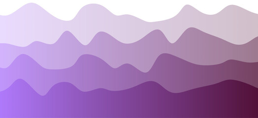 Layered sea waves landscape background illustration with gradient colors and an aesthetic beach vector design