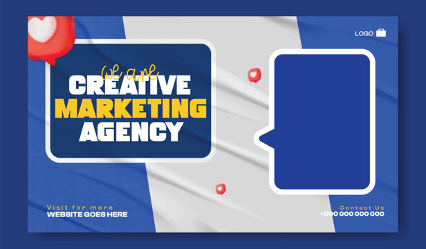 Professional creative marketing agency team photo with modern design and business professionals smiling confidently