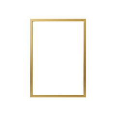 Obraz premium wooden frame on white background