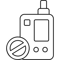 No Vaping Icon
