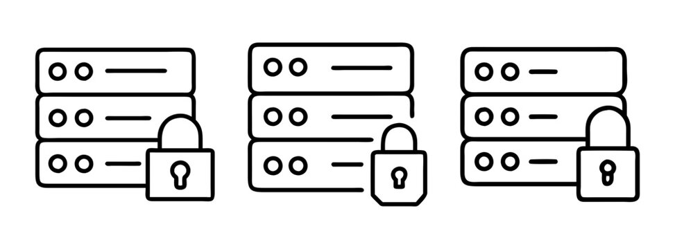 Secure server hosting data center protection cybersecurity network security system cloud storage lock
