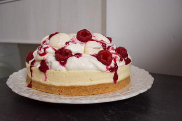 Raspberry cheesecake