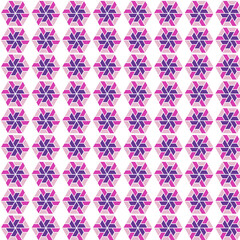 seamless pattern with pink flowers