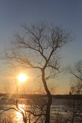 The  Wascana Park Lake is Frozen.