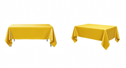 Yellow Tablecloth Rectangular Fabric Cover Decor