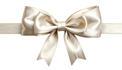 Bow isolated on white background, decorative ribbon bow illustration, gift wrapping and celebration accessory, festive decoration, elegant and colorful design PNG.
