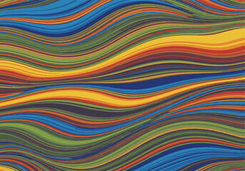 Fototapeta premium Abstract Wave Pattern with Vibrant Colors for Dynamic Backgrounds