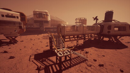 The dawn of a new era in space exploration, a base on Mars that offers hope and inspiration to people around the world © icetray